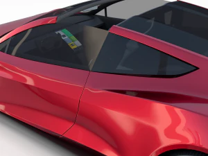 tesla packsemi roadster model s x 3 with interiors and chassis 3D Model