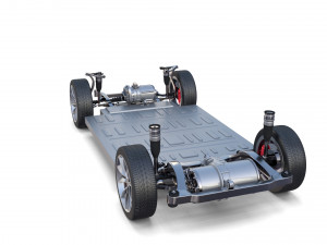 tesla packsemi roadster model s x 3 with interiors and chassis Model 3D