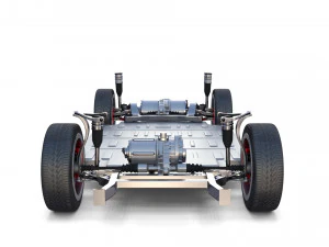 tesla packsemi roadster model s x 3 with interiors and chassis 3D Model