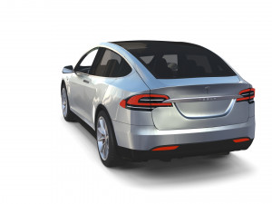tesla packsemi roadster model s x 3 with interiors and chassis Model 3D