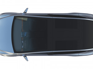 tesla packsemi roadster model s x 3 with interiors and chassis Model 3D