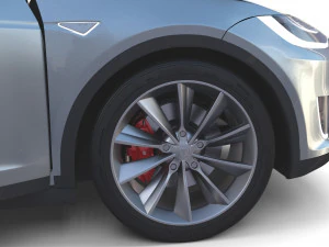tesla packsemi roadster model s x 3 with interiors and chassis 3D Model