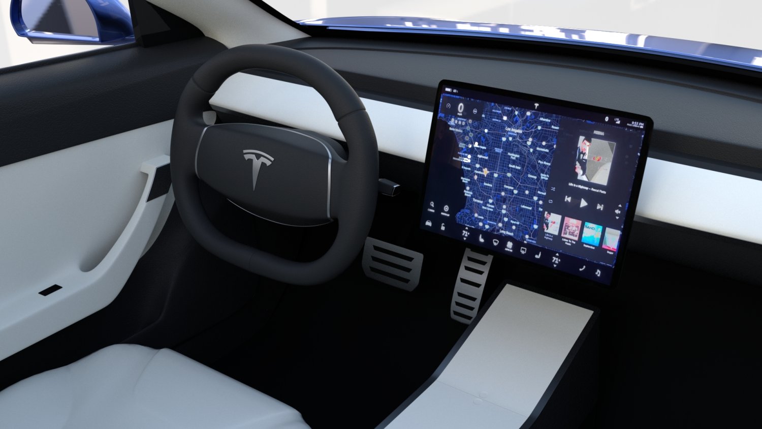 Tesla Roadster 2022 салон