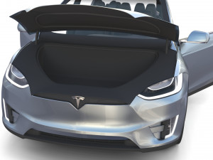 tesla packsemi roadster model s x 3 with interiors and chassis Model 3D