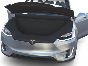 tesla packsemi roadster model s x 3 with interiors and chassis 3D Model