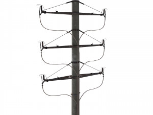 electricity pole 1 Model 3D