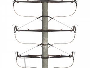 electricity pole 1 3D Model