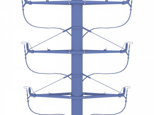 electricity pole 1 Model 3D