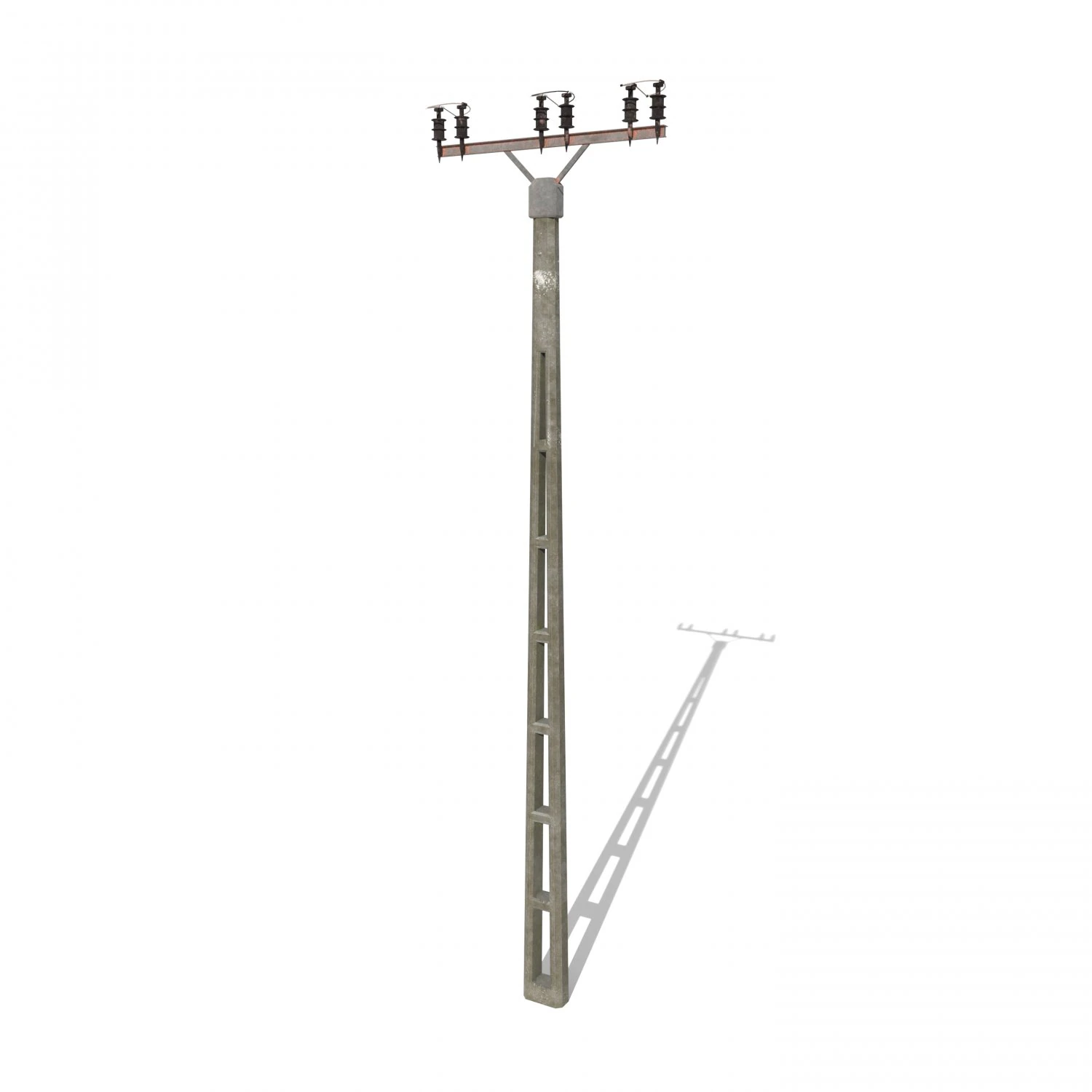 electricity pole 2 3D Model .c4d .max .obj .3ds .fbx .stl .blend 