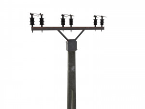electricity pole 2 Modèle 3D