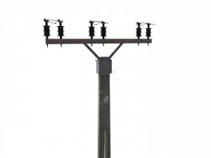 electricity pole 2 3D Model