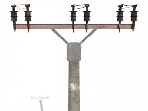 electricity pole 2 Modèle 3D