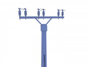 electricity pole 2 Modèle 3D