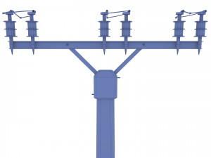 electricity pole 2 Modèle 3D