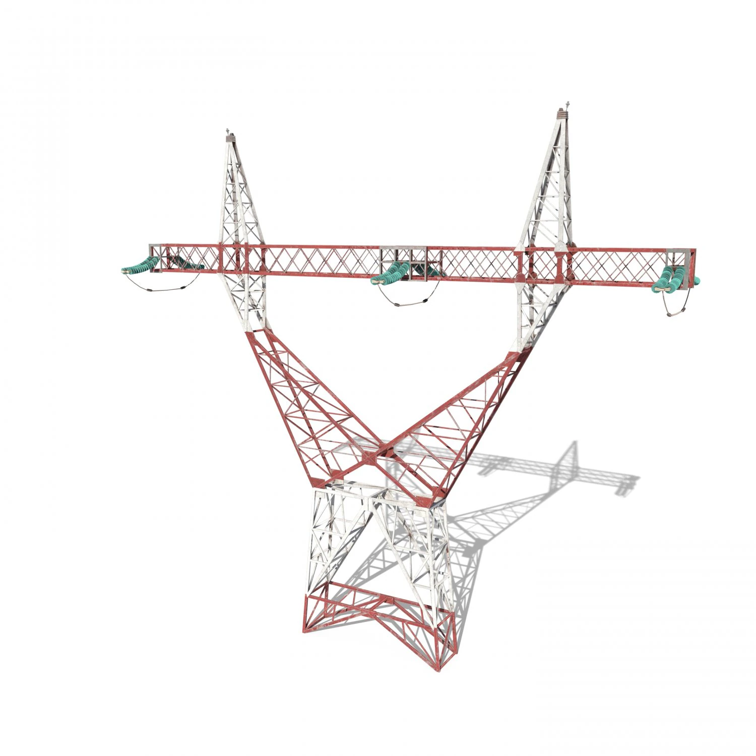 electricity pole 3 3D Model .c4d .max .obj .3ds .fbx .stl .blend 