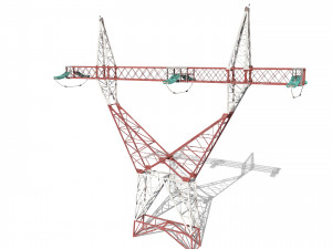 electricity pole 3 3Dモデル