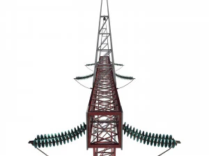 electricity pole 3 3D Model