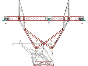 electricity pole 3 3D Model