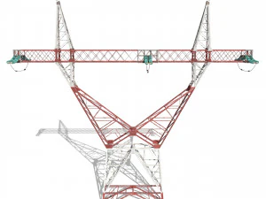 electricity pole 3 3D Model