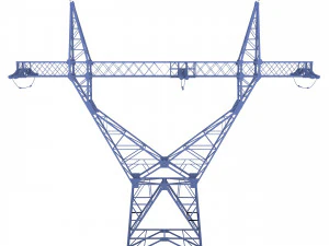 electricity pole 3 3D Model