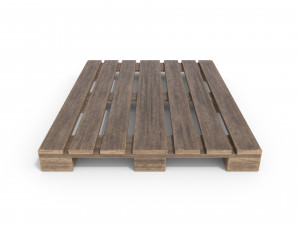 wooden pallet 1 3D 模型