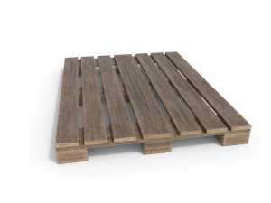 wooden pallet 1 3D Model