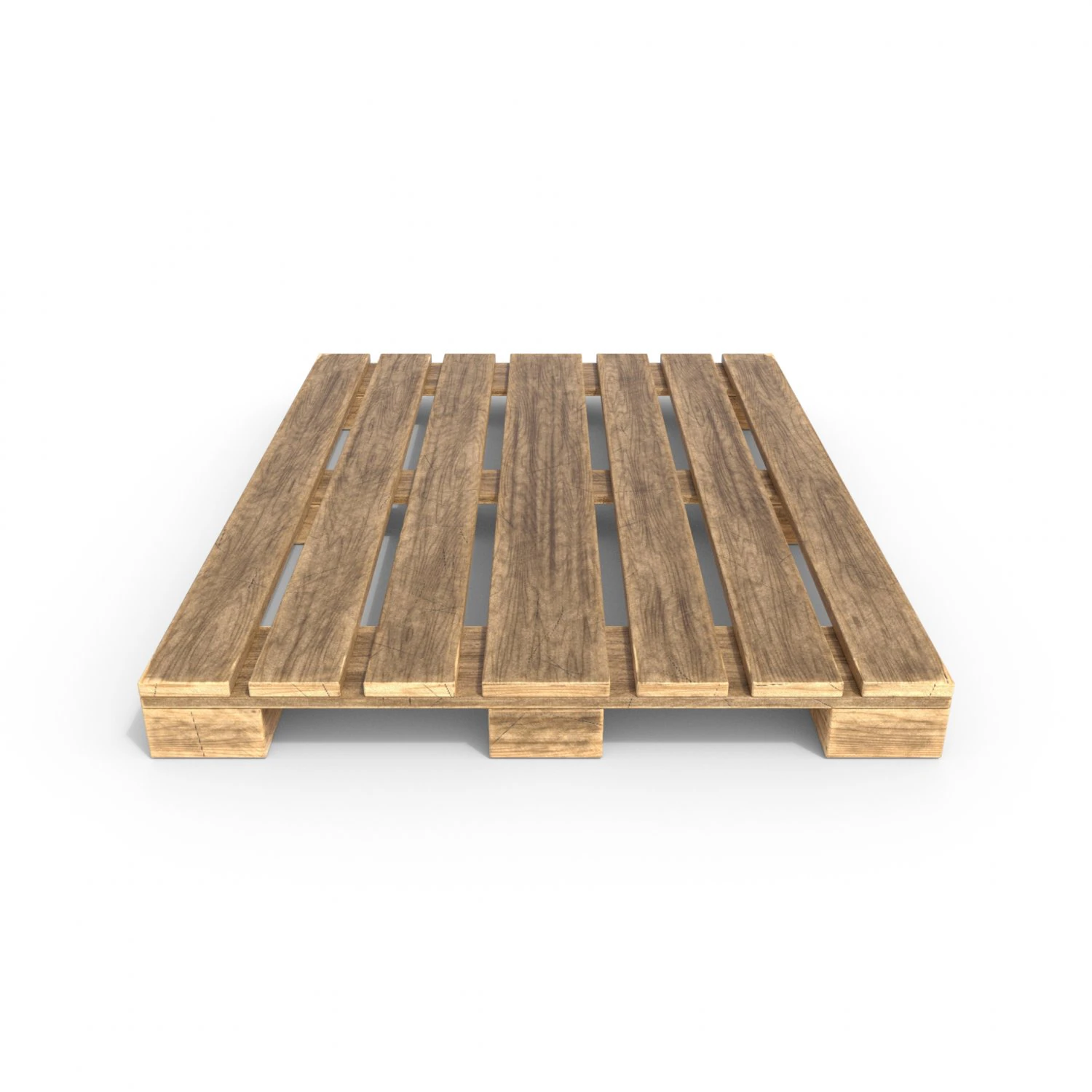 wooden pallet 2 3D Model .c4d .max .obj .3ds .fbx .stl .blend