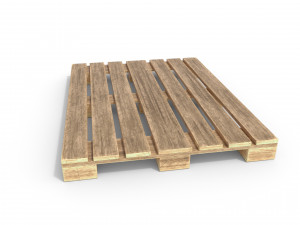 wooden pallet 3 3D Модель