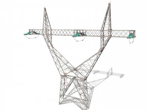 electricity pole 4 3D Model