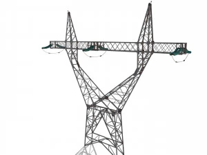 electricity pole 4 3D Model
