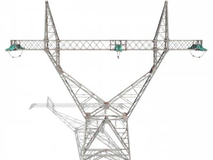 electricity pole 4 3D Model