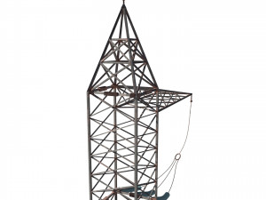 electricity pole 5 3D 模型