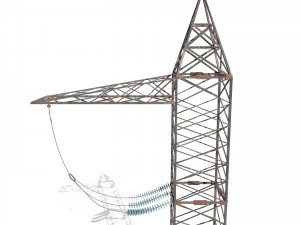 electricity pole 5 3D Model