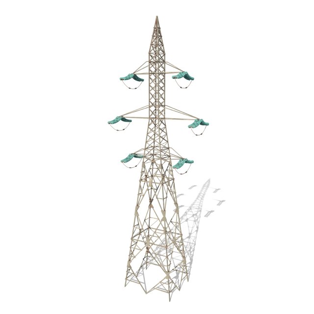 electricity pole 7 Modèle 3D .c4d .max .obj .3ds .fbx .stl .blend