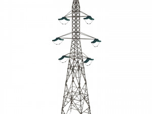electricity pole 7 Modèle 3D