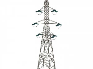 electricity pole 7 3D Model