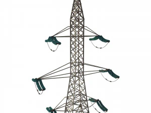 electricity pole 7 3D Model