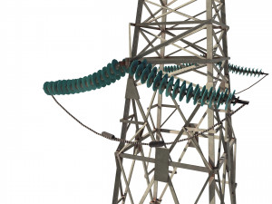 electricity pole 7 Modèle 3D