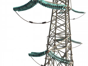 electricity pole 7 Modèle 3D