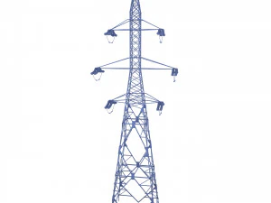 electricity pole 7 3D Model