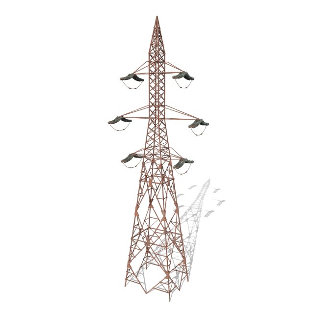 electricity pole 7 weathered 3Dモデル .c4d .max .obj .3ds .fbx .stl .blend 