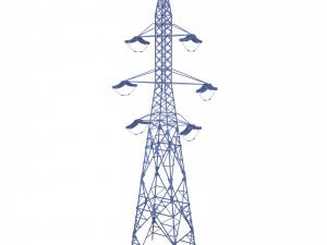 electricity pole 7 weathered 3Dモデル