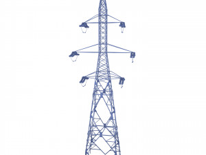 electricity pole 7 weathered 3Dモデル
