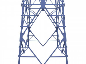 electricity pole 7 weathered 3Dモデル