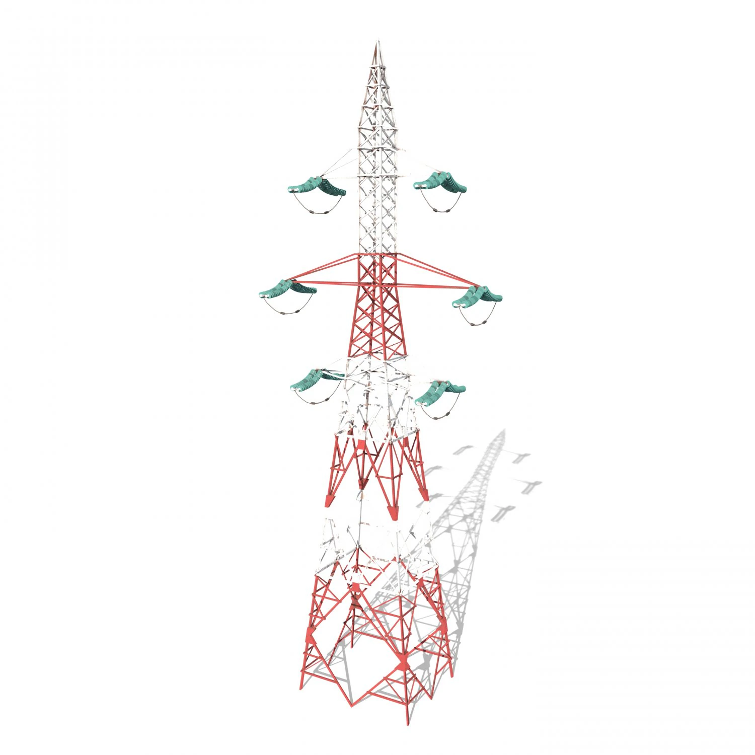 electricity pole 8 3D Model .c4d .max .obj .3ds .fbx .stl .blend 