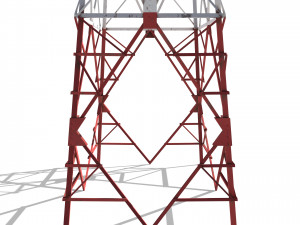 electricity pole 8 3D Model