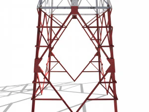 electricity pole 8 3D Model
