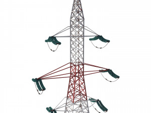 electricity pole 8 3D Model