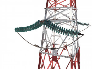 electricity pole 8 3D Model