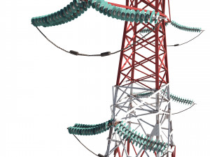 electricity pole 8 3D Model